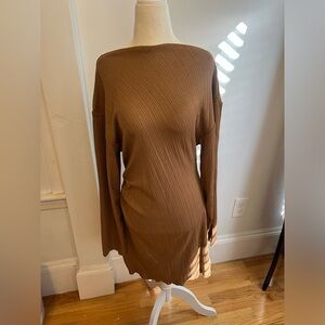 H&M Brown Long Sleeve Dress